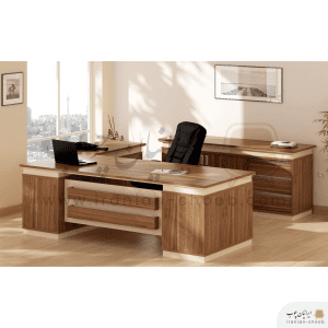 میز مدیریت ایرانیان چوب مدل کیان