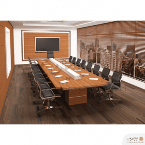 میز  کنفرانس ایرانیان چوب مدل اورانوس