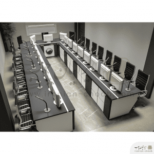 میز کنفرانس ایرانیان چوب مدل دلتا