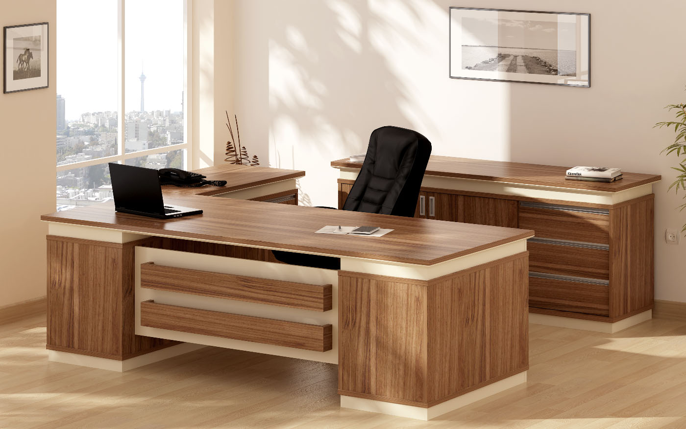 کیان میز مدیریت ایرانیان چوب مدل کیان - Image 1