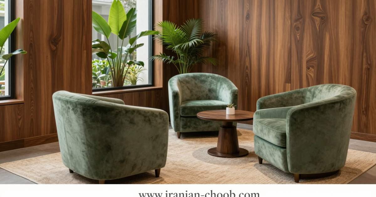 بازگشت به طبیعت با چوب ایرانی و رنگ‌های آرامش‌بخش