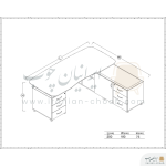 میز مدیریت برند فرامین مدل 105