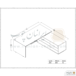 میز مدیریت برند فرامین مدل 137