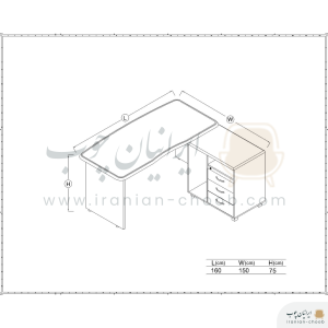 میز کارشناسی برند فرامین مدل 310