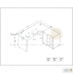میز کارشناسی برند فرامین مدل 361