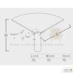 میز کنفرانس برند فرامین مدل 535
