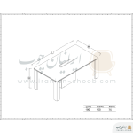 میز کنفرانس برند فرامین مدل 537