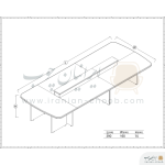 میز کنفرانس فرامین مدل 589 - Image 2