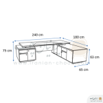 میز مدیریت نیلپر مدل NODM114 - Image 4