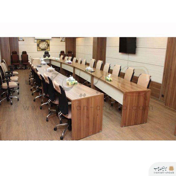 میز کنفرانس برند ایرانیان چوب مدل ساحل
