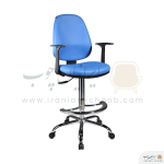 صندلی آزمایشگاهی رکابدار برند راحتیران مدل f702