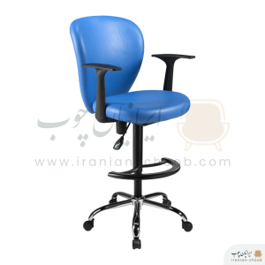 صندلی آزمایشگاهی رکابدار برند راحتیران مدل f92