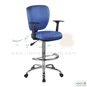 صندلی آزمایشگاهی رکابدار برند راحتیران مدل f208