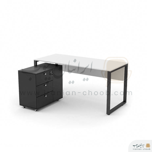 میز کارشناسی پایه فلزی برند ایرانیان چوب مدل ارژن