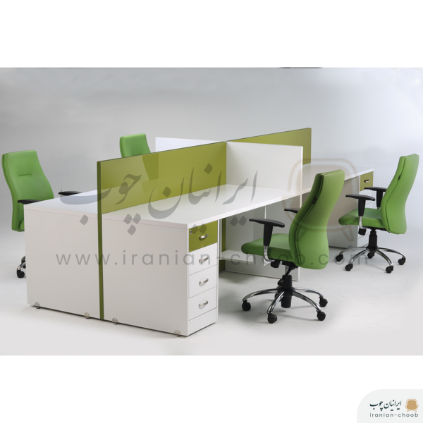 میز کارگروهی برند ایرانیان چوب مدل تترا